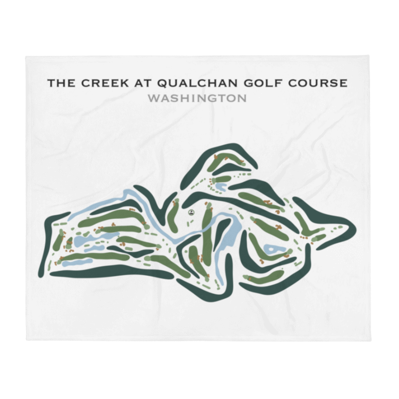 The Creek at Qualchan Golf Course, Washington - Printed Golf Courses