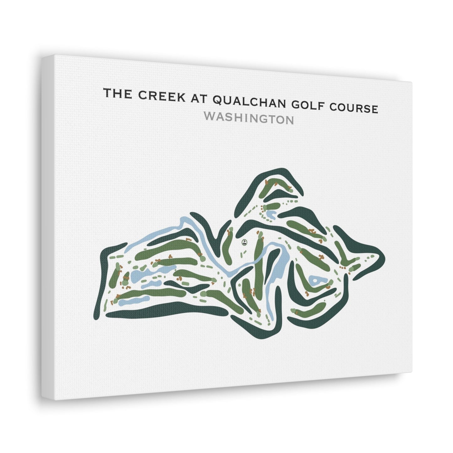 The Creek at Qualchan Golf Course, Washington - Printed Golf Courses