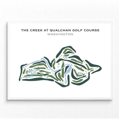 The Creek at Qualchan Golf Course, Washington - Printed Golf Courses
