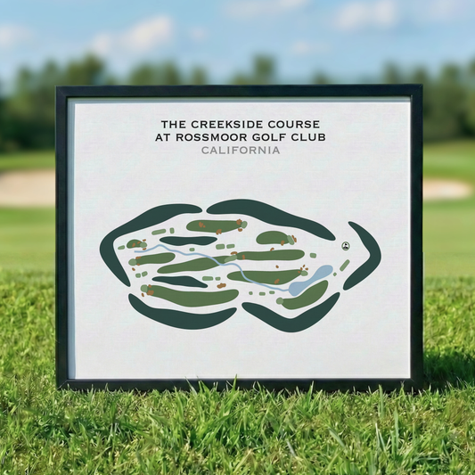 The Creekside Golf Course at Rossmoor Golf Club, California - Printed Golf Courses