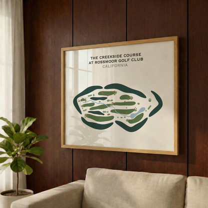 The Creekside Golf Course at Rossmoor Golf Club, California - Printed Golf Courses