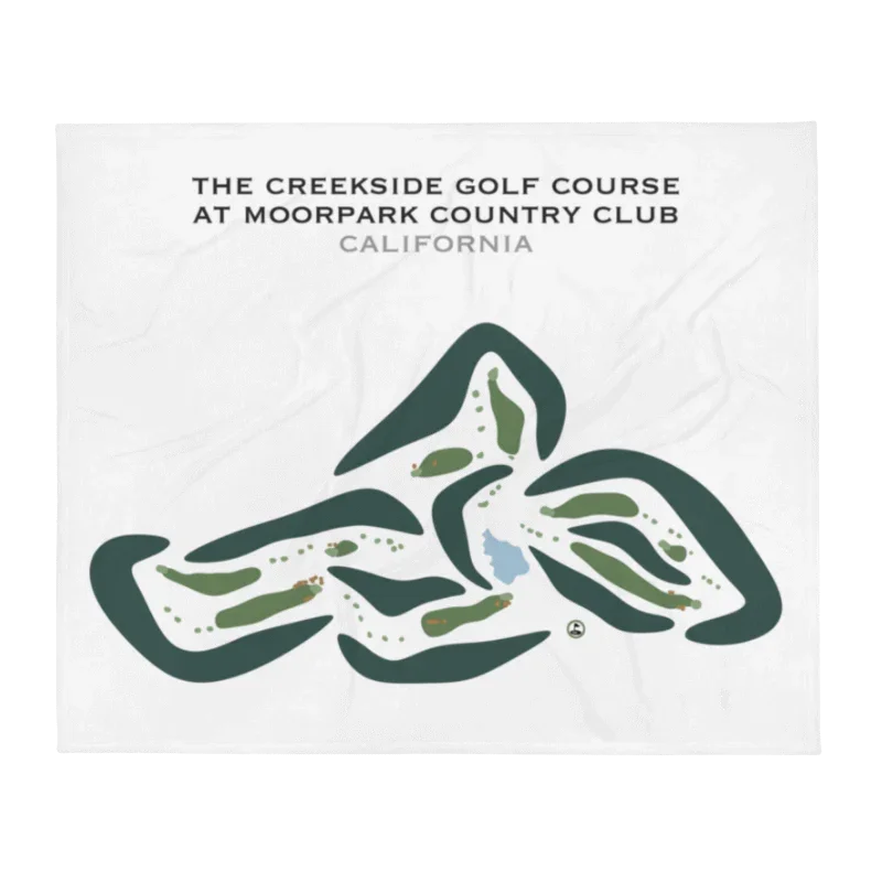 The Creekside Golf Course at Moorpark Country Club, California - Printed Golf Courses