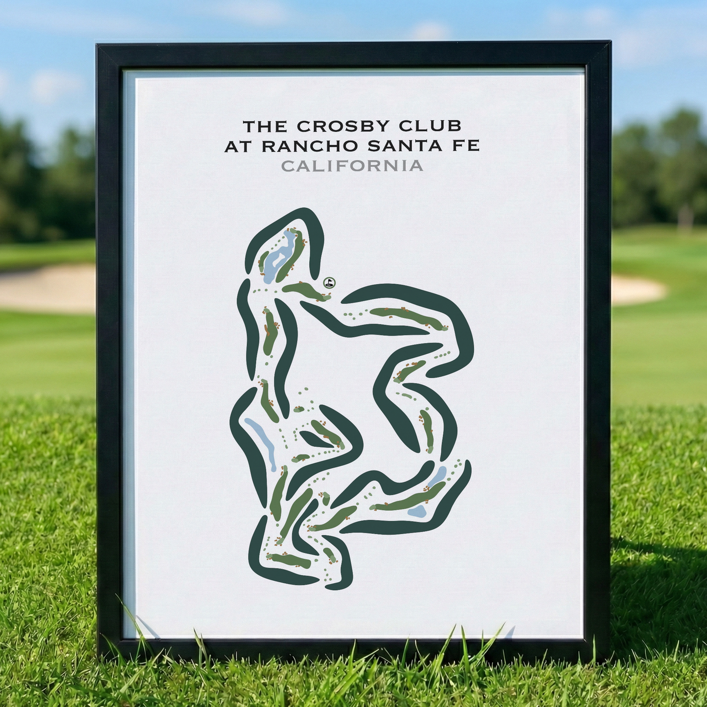 The Crosby Club At Rancho Santa Fe, California - Printed Golf Course