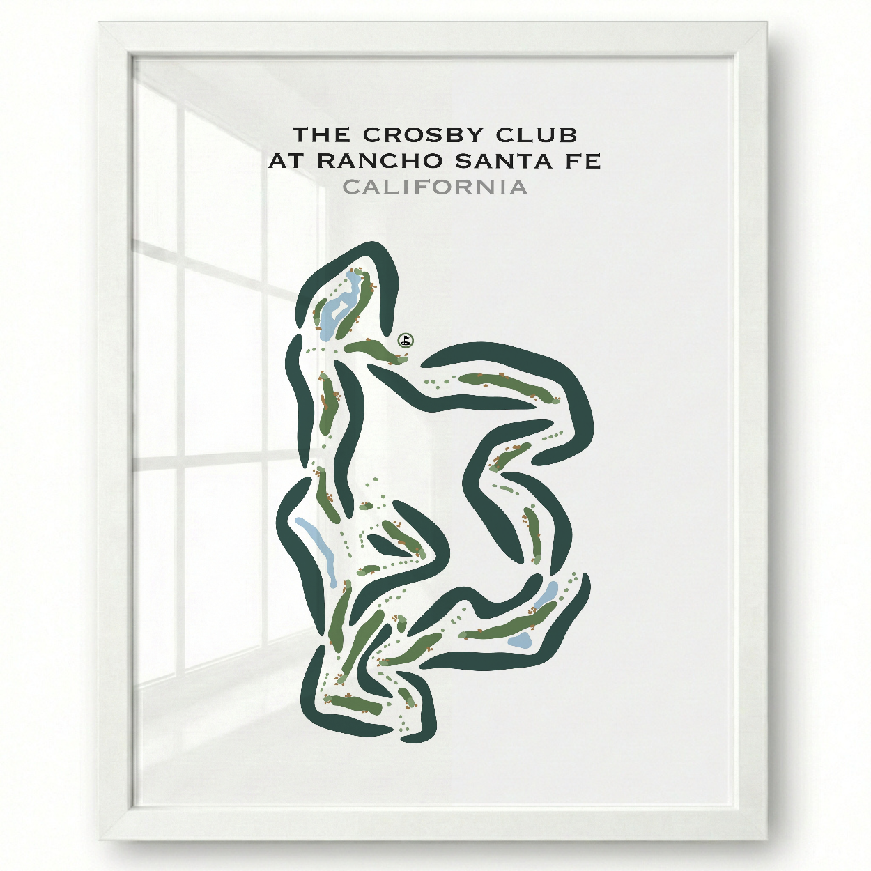 The Crosby Club At Rancho Santa Fe, California - Printed Golf Course
