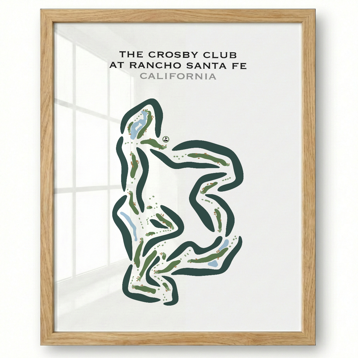 The Crosby Club At Rancho Santa Fe, California - Printed Golf Course