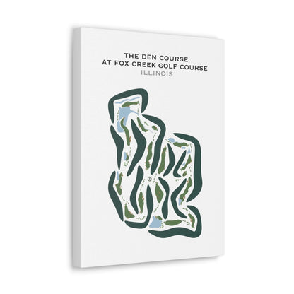 The Den Course at Fox Creek Golf Course, Illinois - Printed Golf Courses
