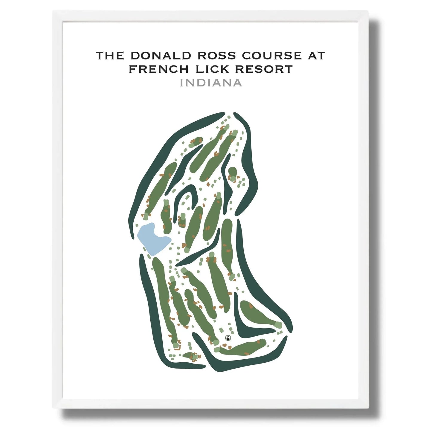 The Donald Ross Course at French Lick Resort, Indiana - Printed Golf Courses