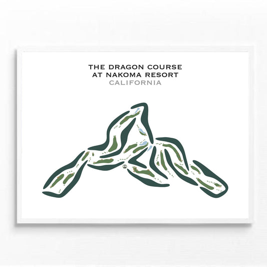 Dragon Golf Course at Nakoma Resort, California - Printed Golf Courses