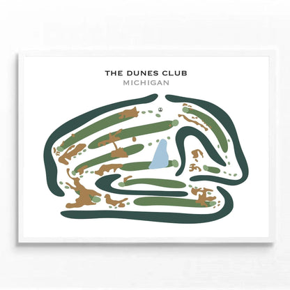 The Dunes Club, Michigan - Printed Golf Courses