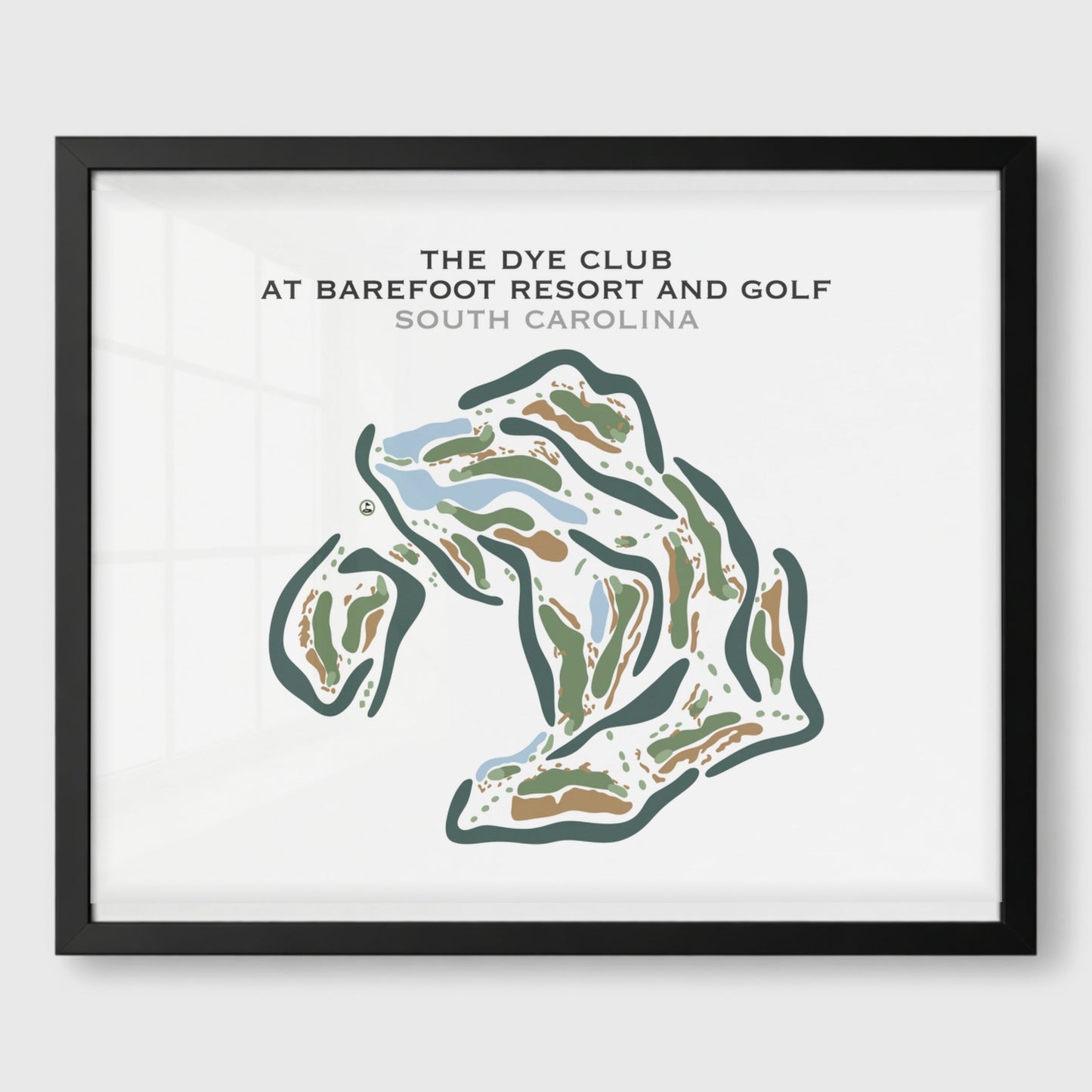 The Dye Club At Barefoot Resort, South Carolina - Printed Golf Courses