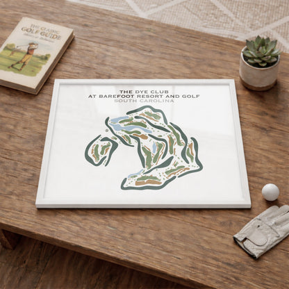 The Dye Club At Barefoot Resort, South Carolina - Printed Golf Courses