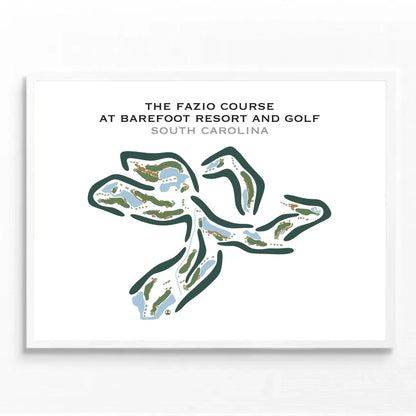The Fazio Course at Barefoot Resort & Golf, South Carolina - Printed Golf Course