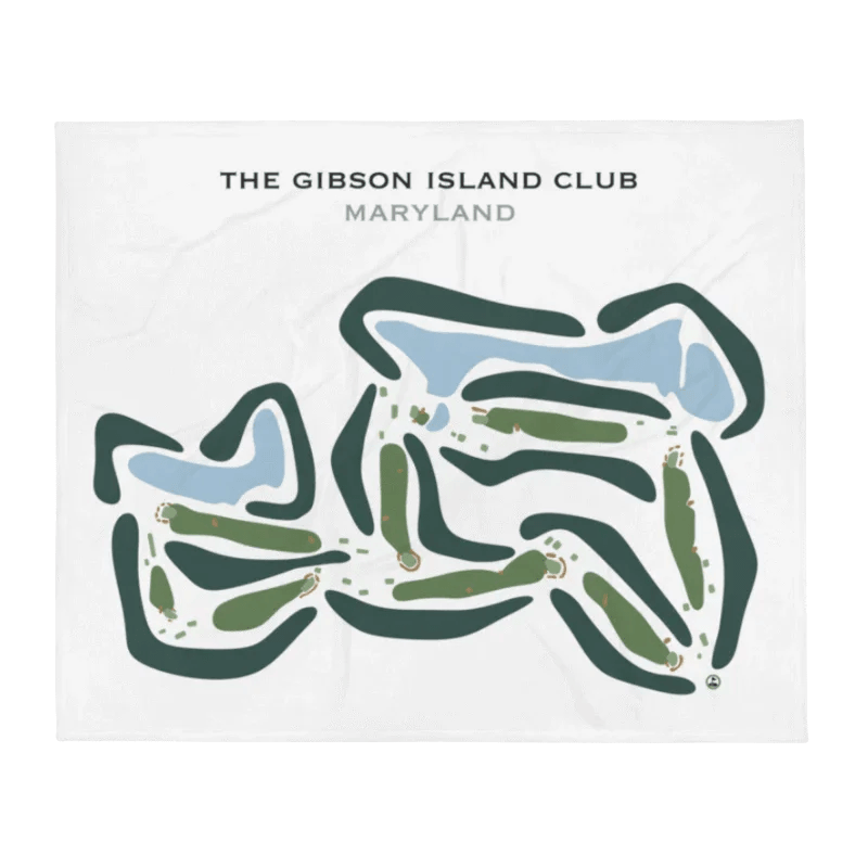 The Gibson Island Club, Maryland - Printed Golf Courses