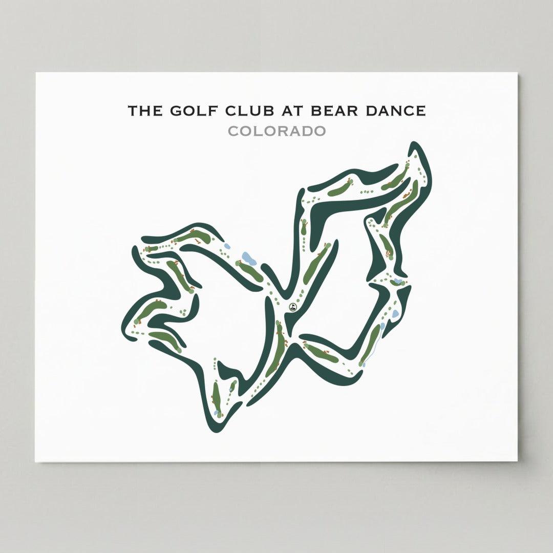 The Golf Club At Bear Dance, Colorado - Printed Golf Courses