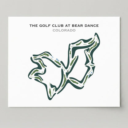 The Golf Club At Bear Dance, Colorado - Printed Golf Courses