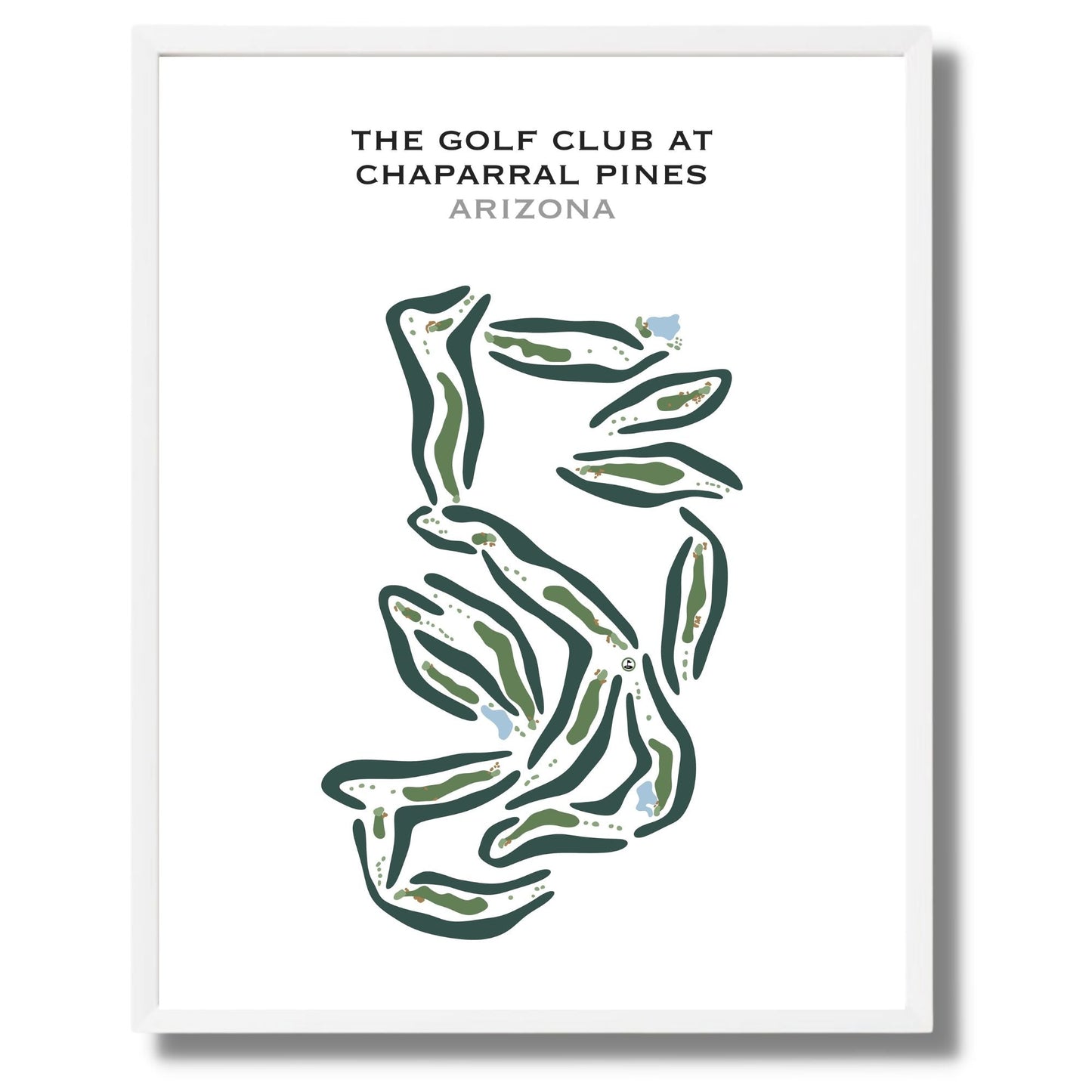 The Golf Club at Chaparral Pines, Arizona - Printed Golf Courses
