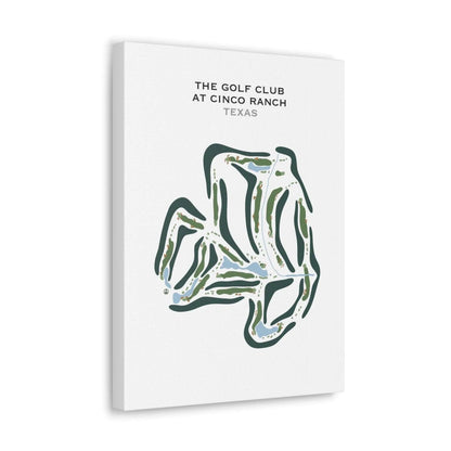 The Golf Club at Cinco Ranch, Texas - Printed Golf Course
