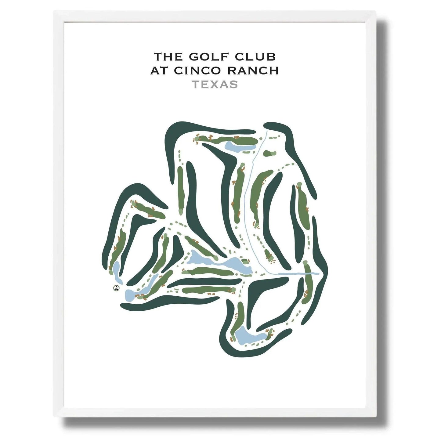The Golf Club at Cinco Ranch, Texas - Printed Golf Course