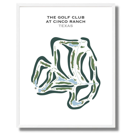 The Golf Club at Cinco Ranch, Texas - Printed Golf Course