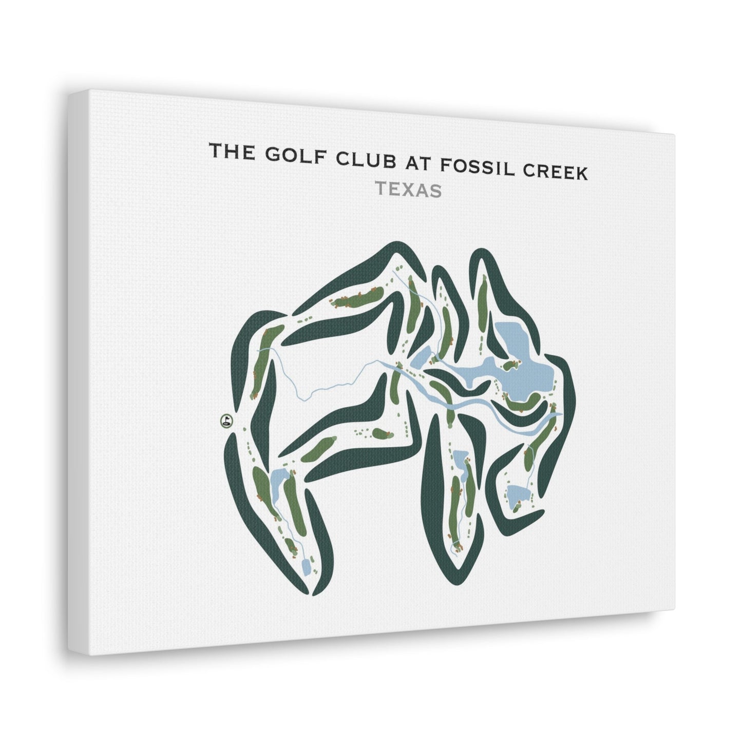 The Golf Club at Fossil Creek, Texas - Printed Golf Courses