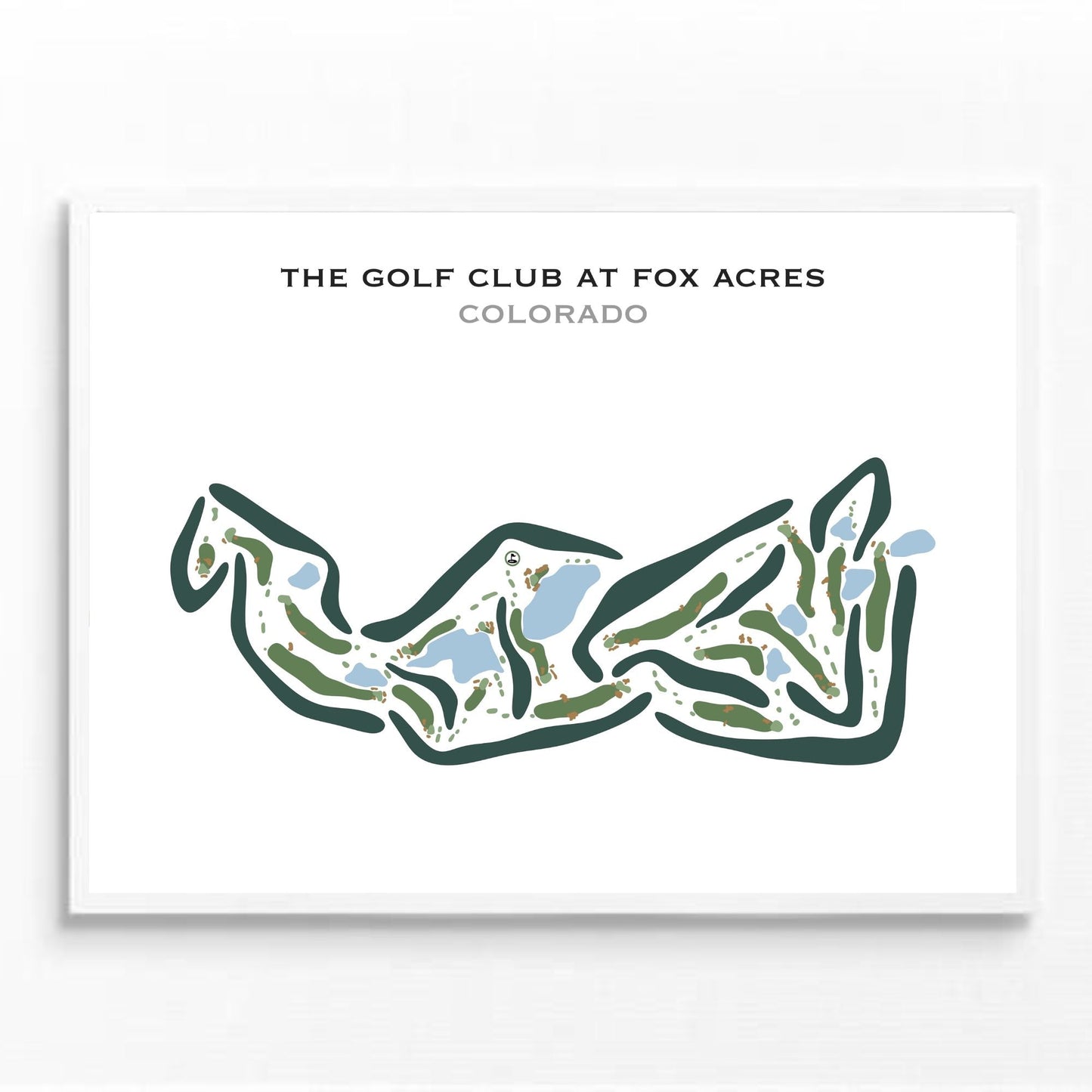 The Golf Club At Fox Acres, Colorado - Printed Golf Courses