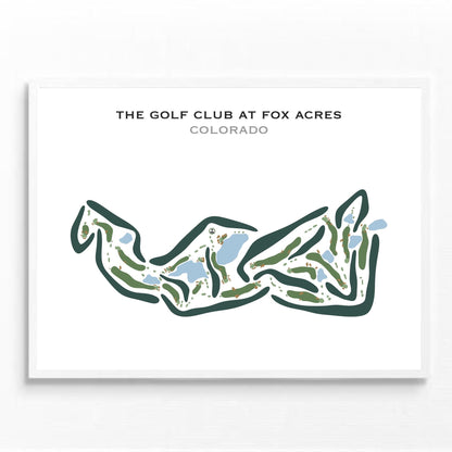 The Golf Club At Fox Acres, Colorado - Printed Golf Courses