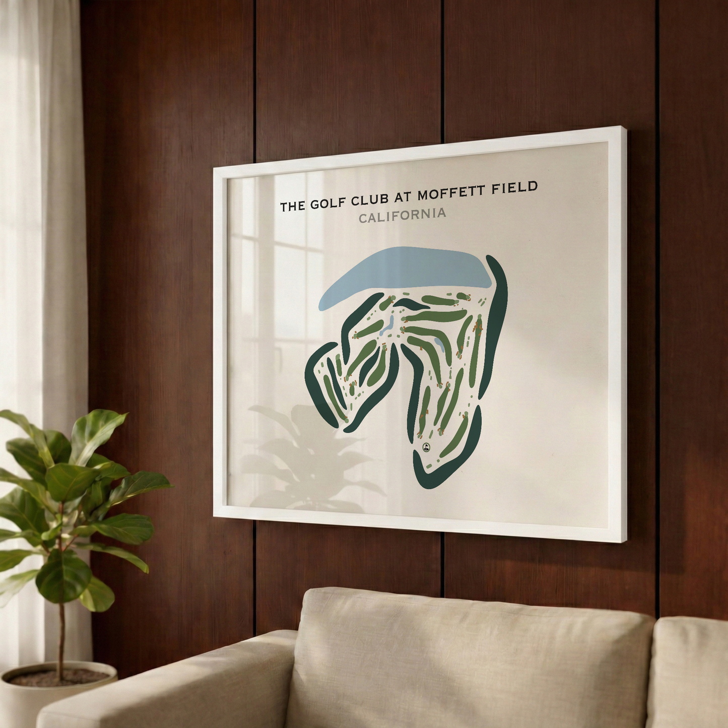 The Golf Club at Moffett Field, California - Printed Golf Courses