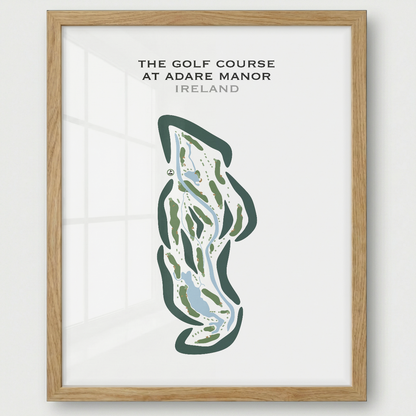 The Golf Course at Adare Manor, Ireland - Printed Golf Courses