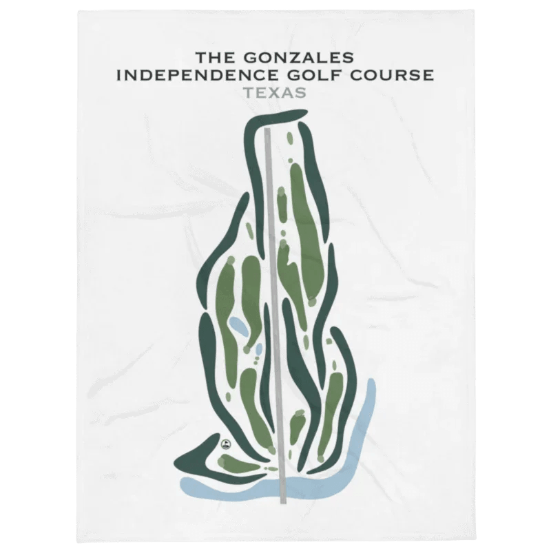 The Gonzales Independence Golf Course, Texas - Printed Golf Courses