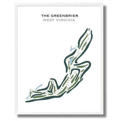 The Greenbrier, West Virginia - Printed Golf Courses