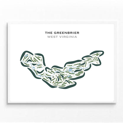 The Greenbrier, West Virginia - Printed Golf Courses