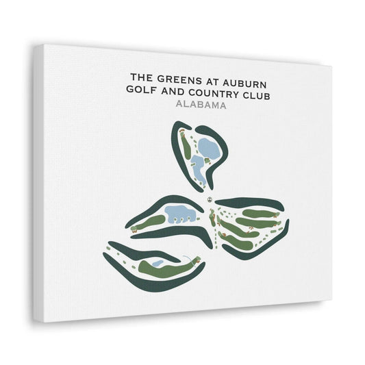The Greens at Auburn Golf & Country Club, Alabama - Printed Golf Courses