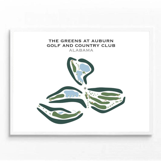 The Greens at Auburn Golf & Country Club, Alabama - Printed Golf Courses