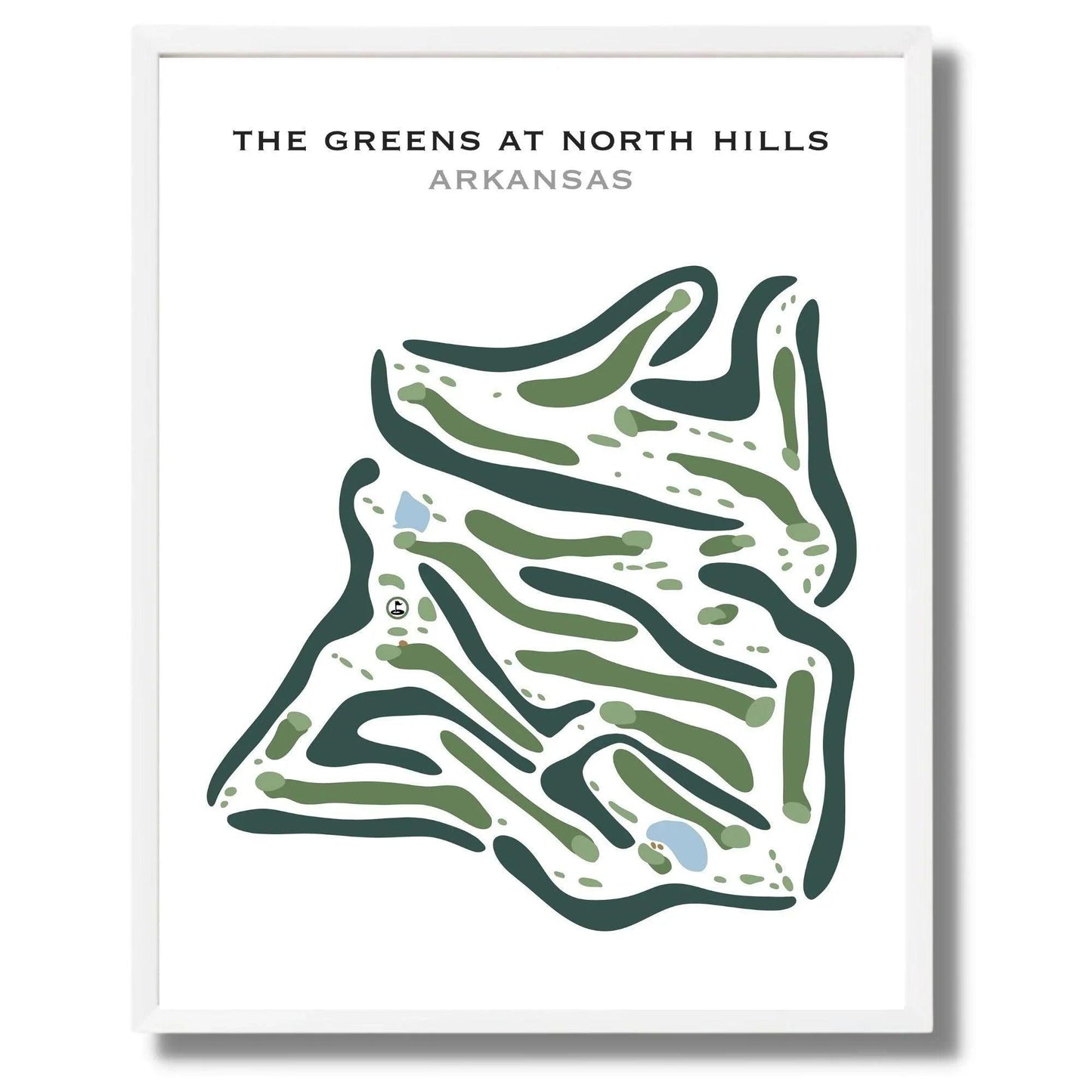 The Greens At North Hills, Arkansas - Printed Golf Courses