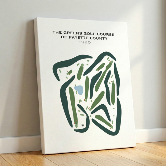 The Greens Golf Course of Fayette County, Ohio - Printed Golf Courses