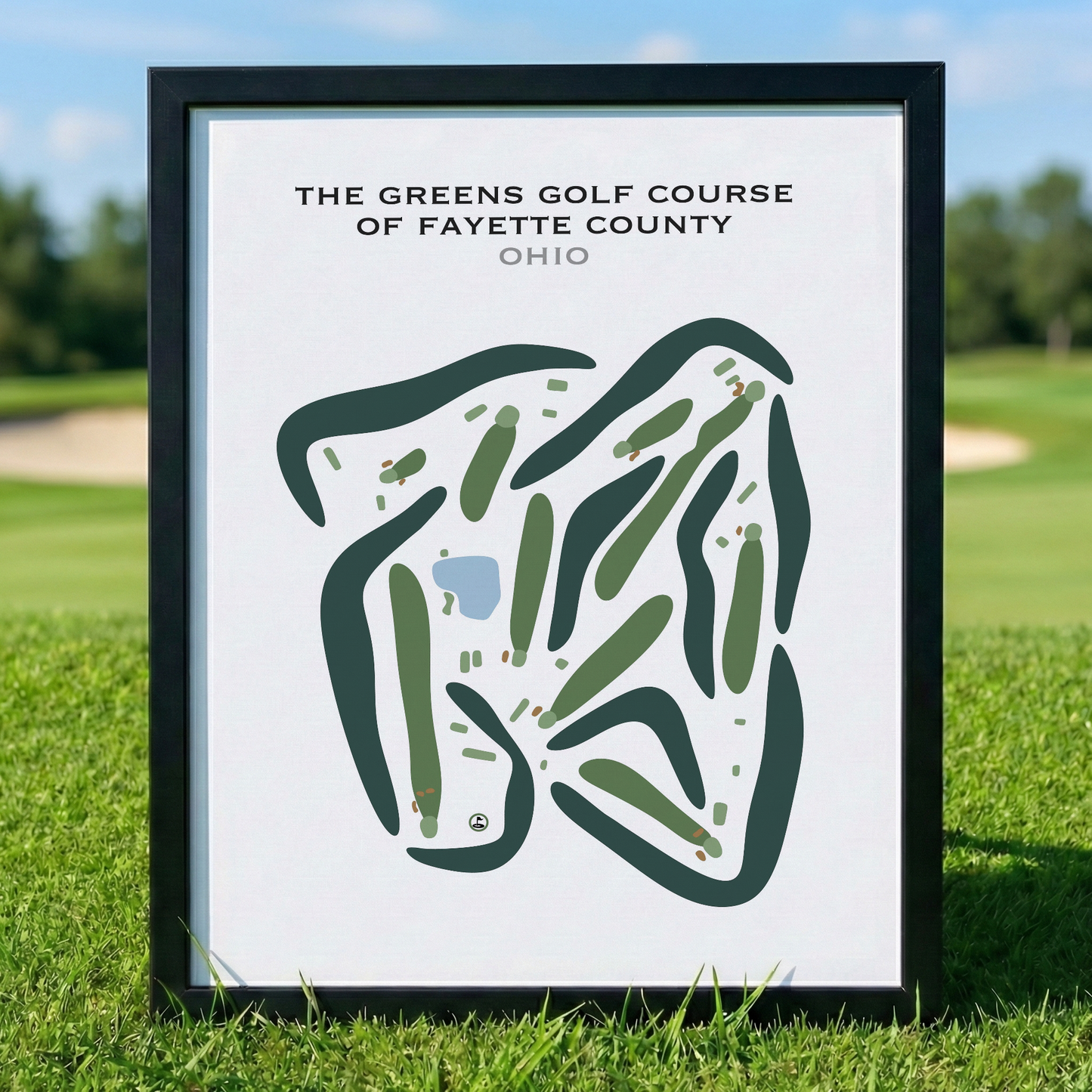 The Greens Golf Course of Fayette County, Ohio - Printed Golf Courses