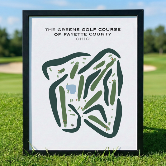 The Greens Golf Course of Fayette County, Ohio - Printed Golf Courses