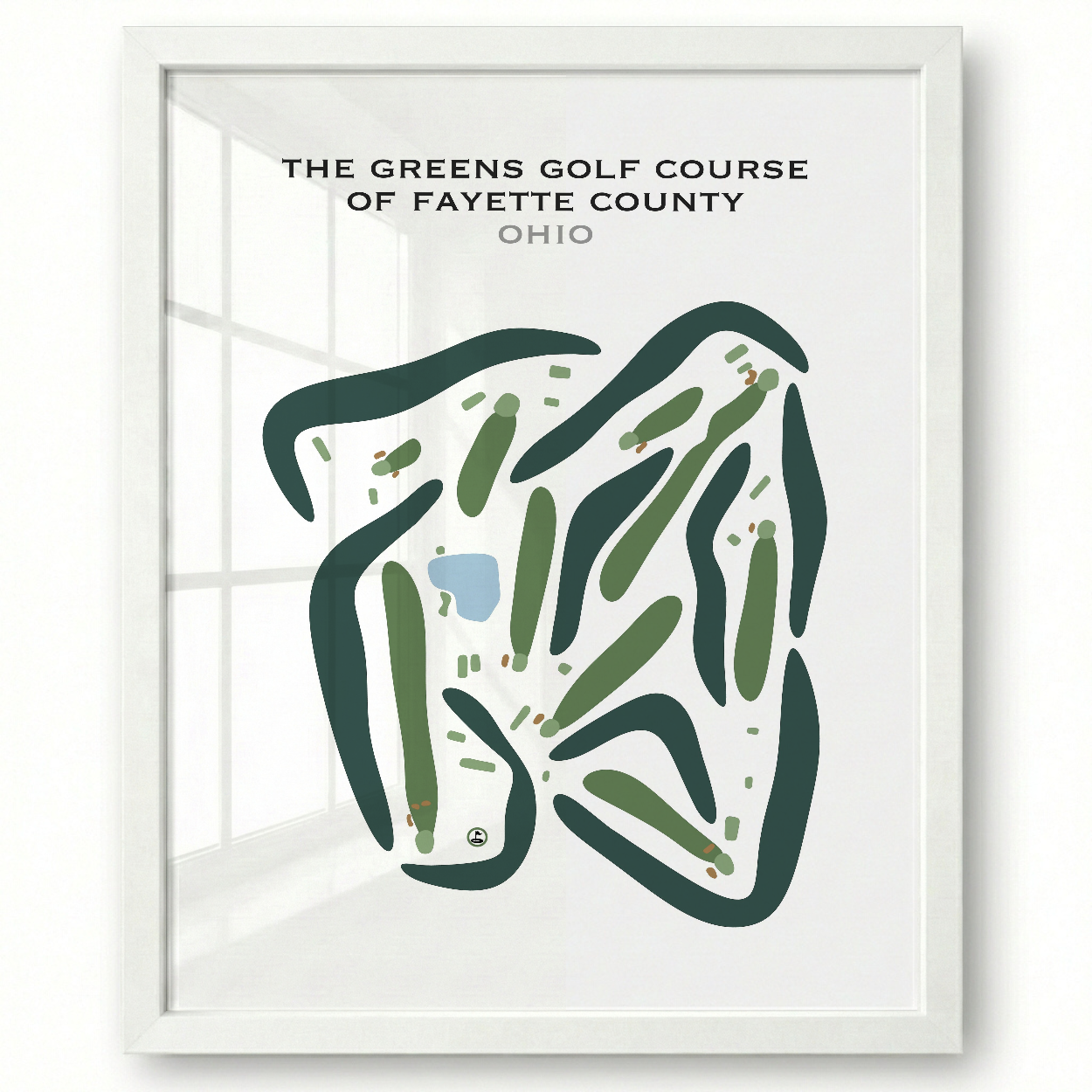 The Greens Golf Course of Fayette County, Ohio - Printed Golf Courses