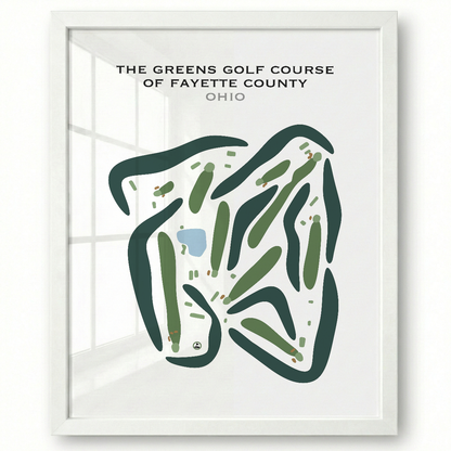 The Greens Golf Course of Fayette County, Ohio - Printed Golf Courses