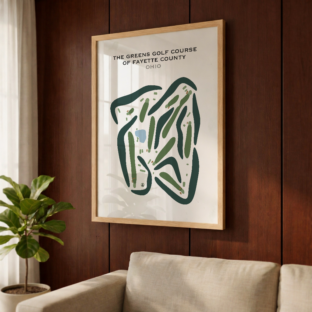 The Greens Golf Course of Fayette County, Ohio - Printed Golf Courses