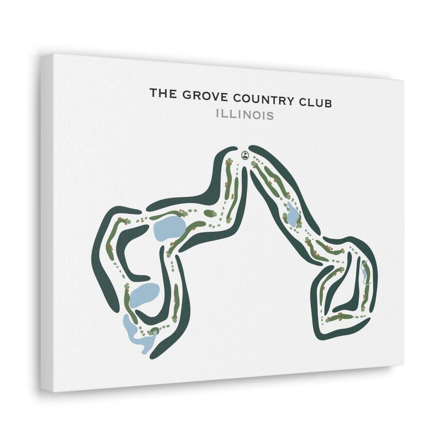The Grove Country Club, Illinois - Printed Golf Courses
