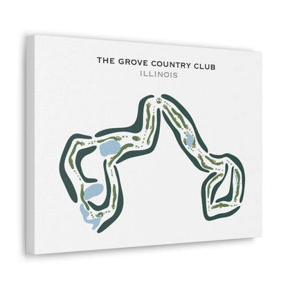 The Grove Country Club, Illinois - Printed Golf Courses