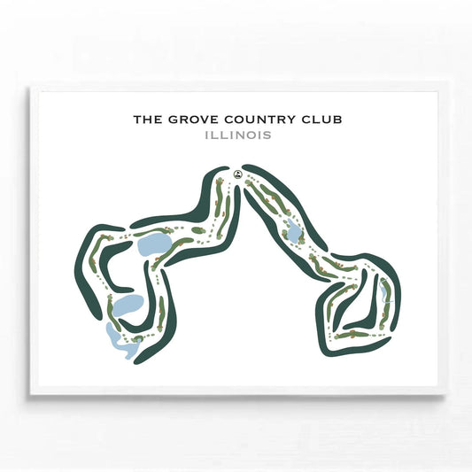 The Grove Country Club, Illinois - Printed Golf Courses