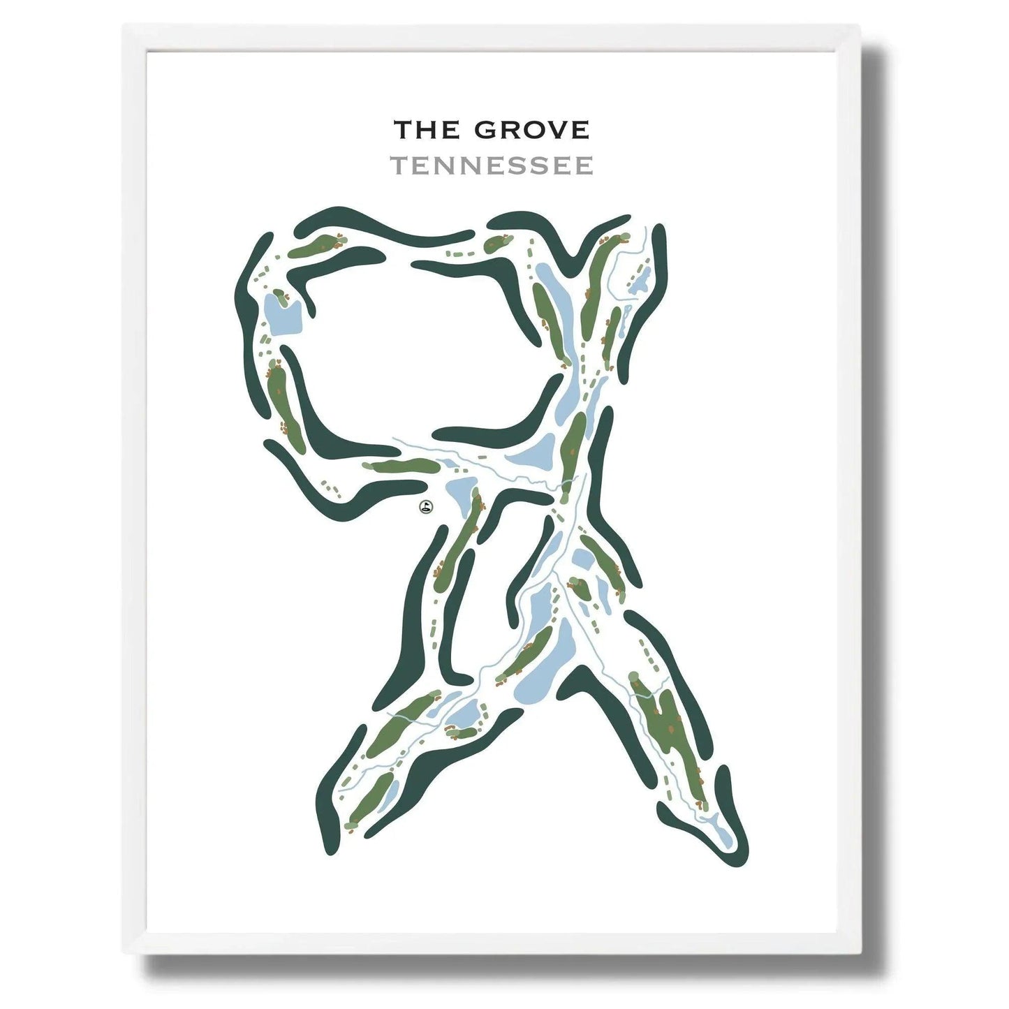 The Grove, Tennessee - Printed Golf Course