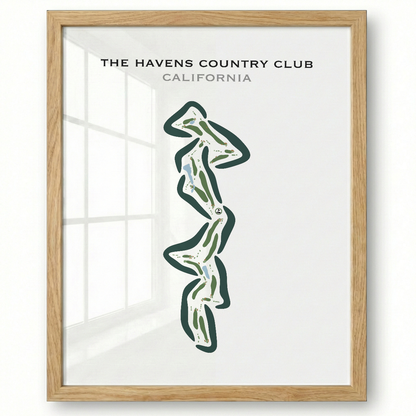 The Havens Country Club, California - Printed Golf Courses