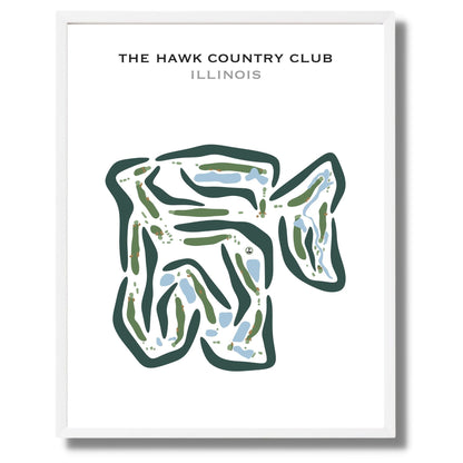 The Hawk Country Club, Illinois - Printed Golf Courses