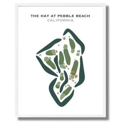The Hay at Pebble Beach, California - Printed Golf Courses