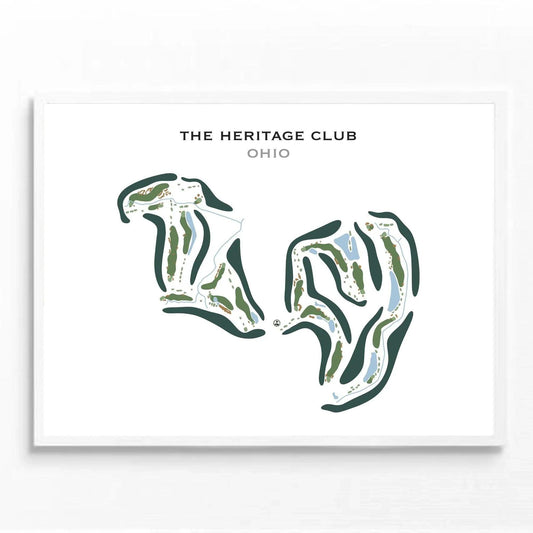The Heritage Club, Ohio - Printed Golf Course