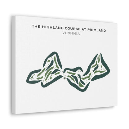 The Highland Course at Primland, Virginia - Printed Golf Courses