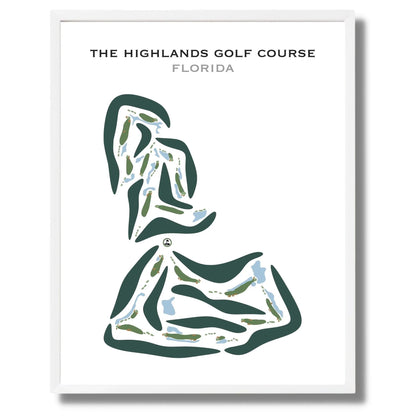 The Highlands Golf Course, Florida - Printed Golf Courses